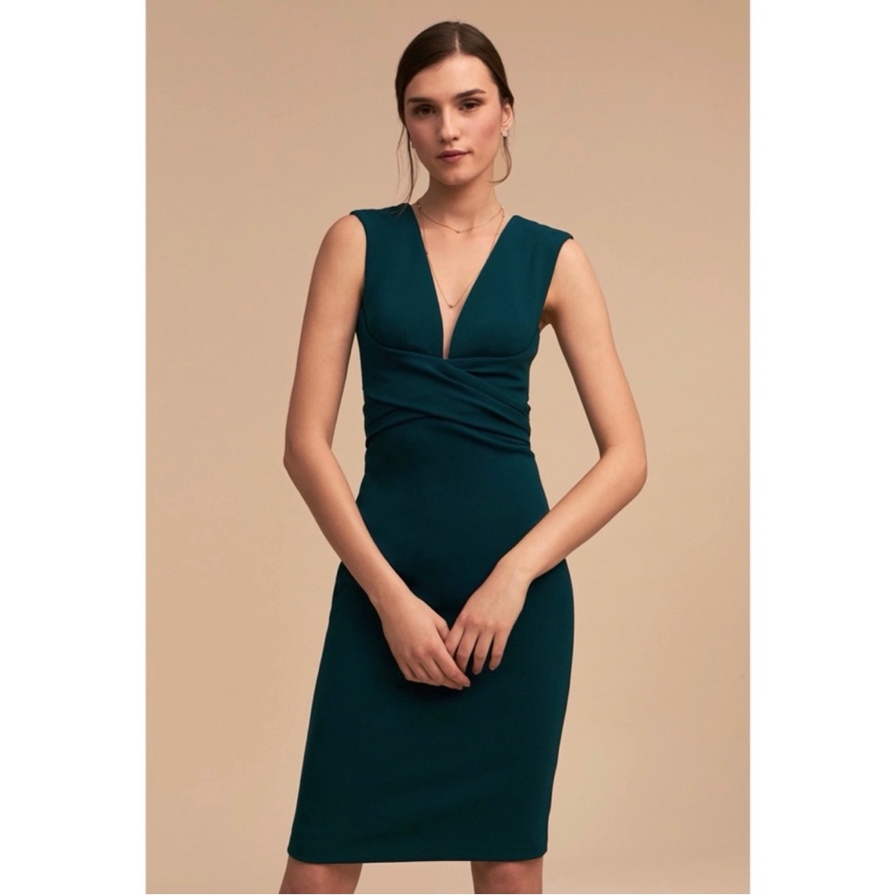 BHLDN Danica Dress Pine Size 14